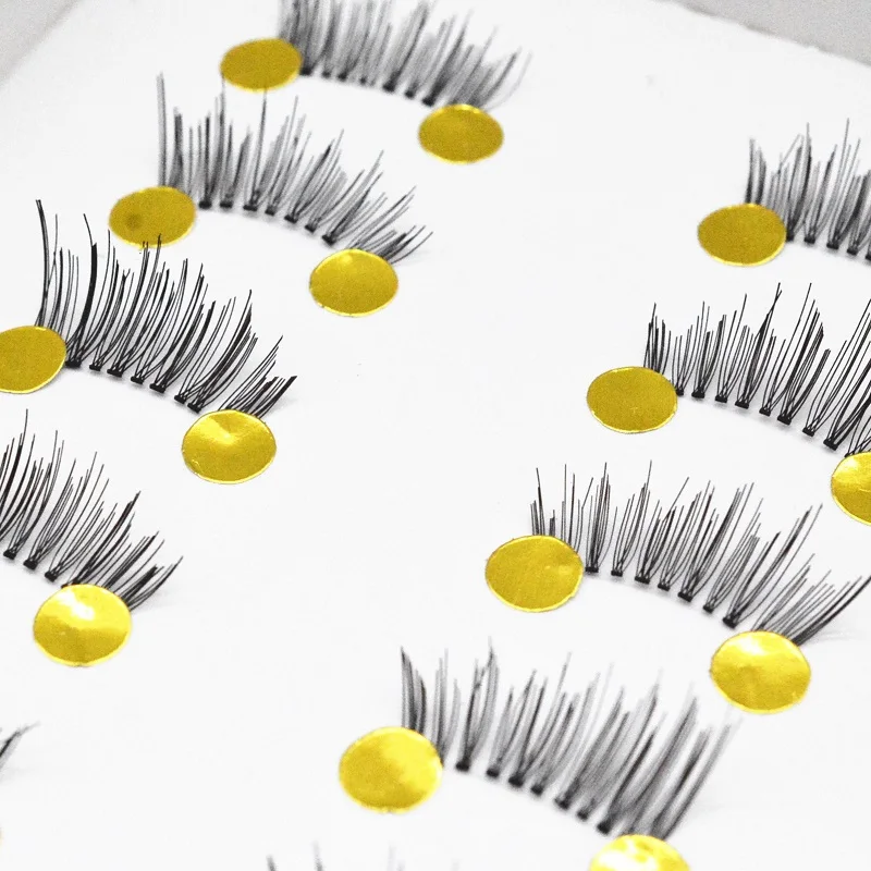 Накладные мини ресницы 10 пар накладные с полууглом супернатуральные нюдовые для