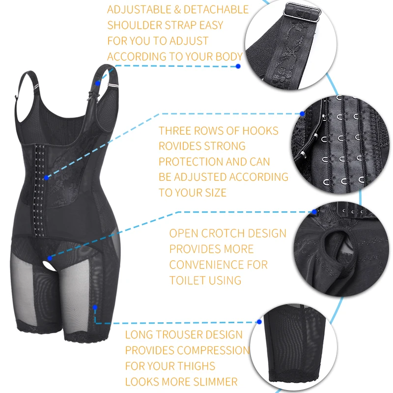 Всего тела формирователь боди танцевальная одежда Для женщин белье плюс размеры