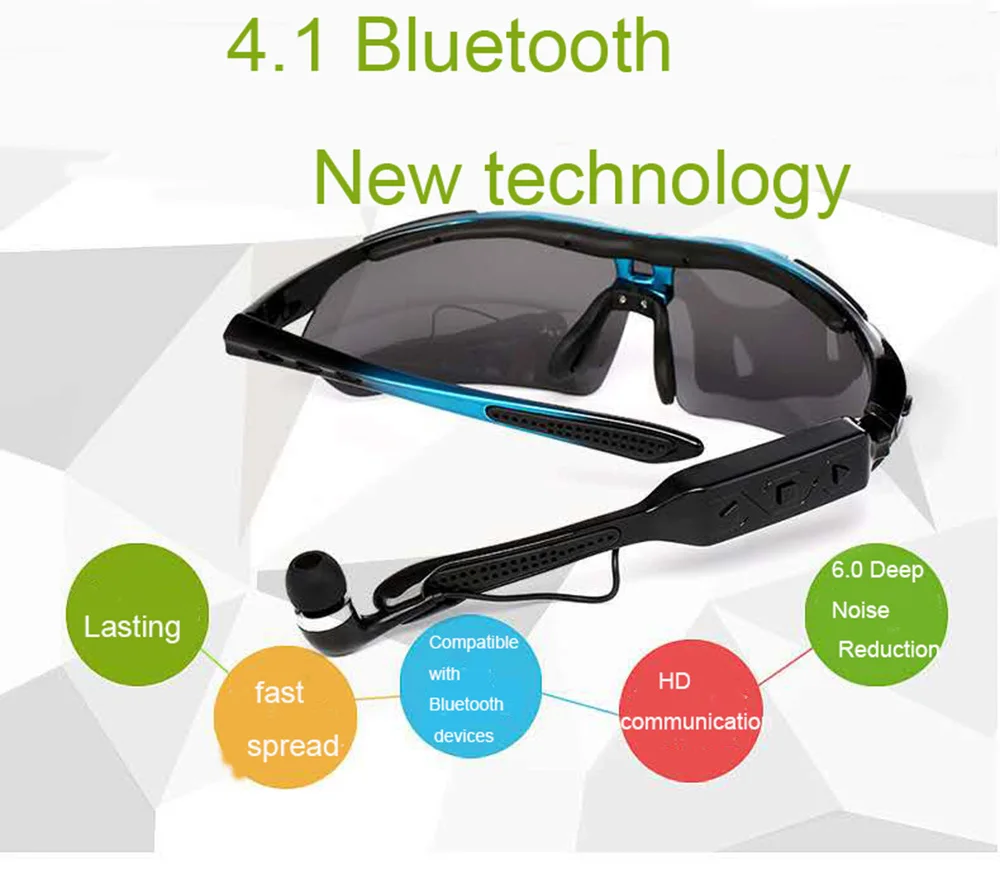 구매 블루투스 안경 스테레오 블루투스 4.1 스마트 안경 헤드폰 스포츠 안경 선글라스 야외 스포츠 승마 안경