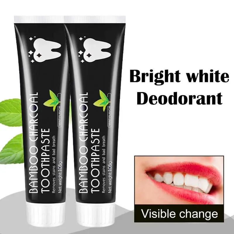 

1Pcs 105g Coconut Shell Black Charcoal Toothpaste Teeth Removes Oral Care Plaque Clean Whitening Dental Dental Supplies Odo V9E9