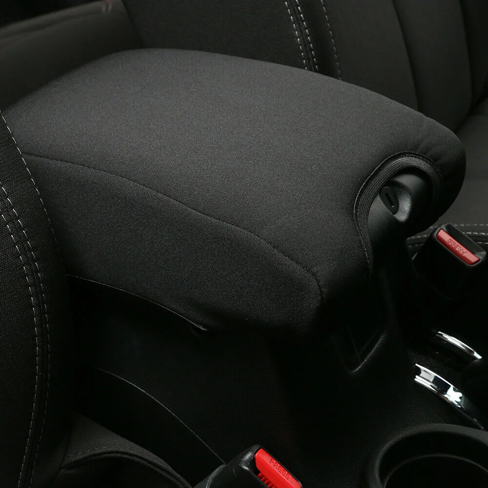 1 * Черный центральный подлокотник мягкий чехол неопреновый плетеный коврик