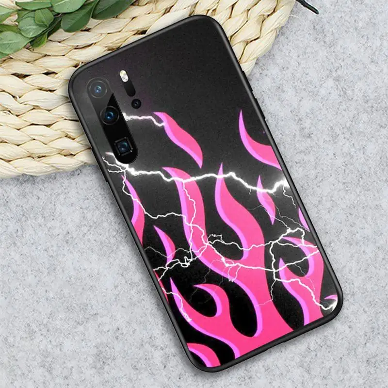 

Flame color personality Phone Case For Huawei honor Mate P 10 20 30 40 i 9 8 pro x Lite smart 2019 nova 5t