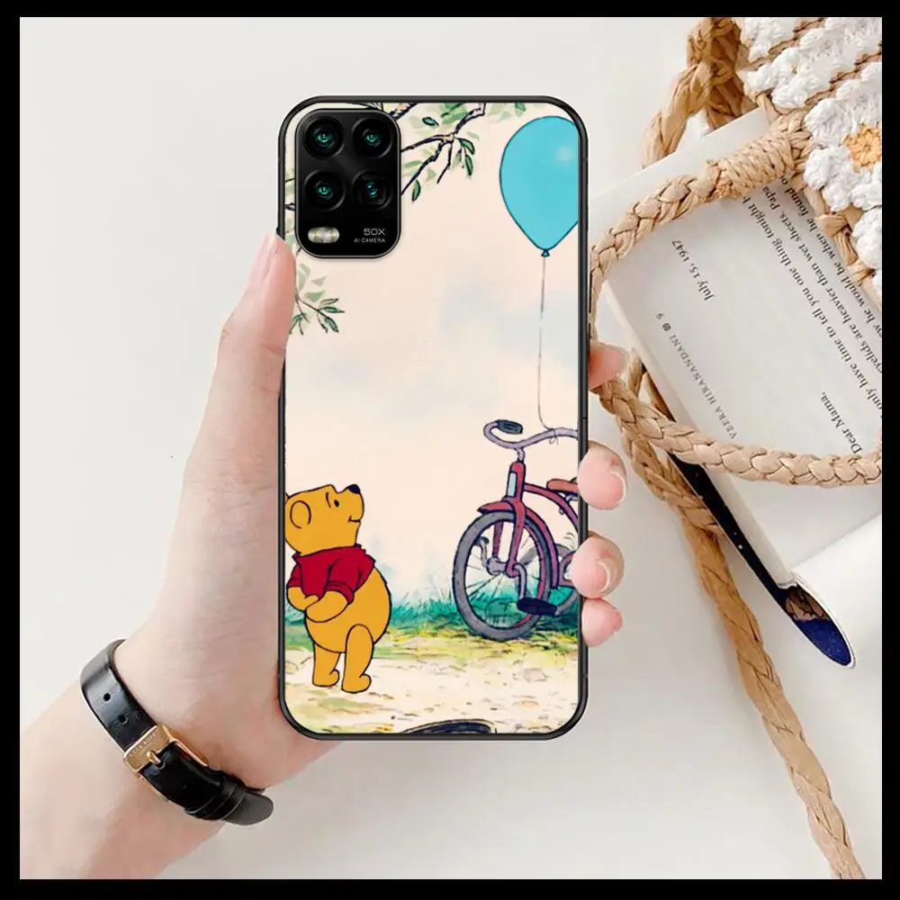 Winnie Pooh Bear cartoon Phone Case For XiaoMi Redmi Note 11 10 9S 8 7 6 5 A Pro T Y1 Black Cover Silicone Back Pre style cover | Мобильные