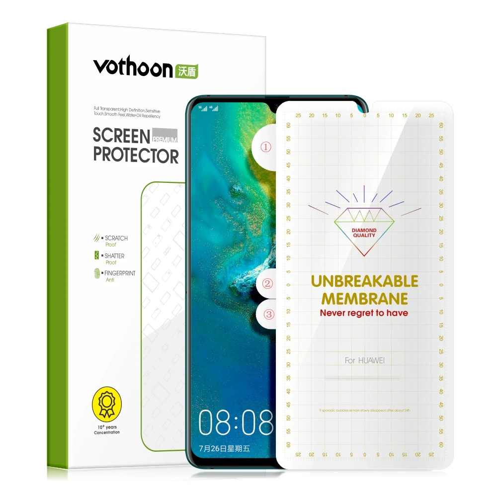 

Vothoon Screen Protector For Huawei Mate 30 Pro 20 Pro 20X 30RS P40 Pro+ P30 P20 Lite Full Coverage Soft Screen Protective Film