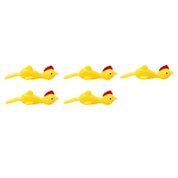 5pcs vent ejection turkey fun toys ejection chicken yellow amusing entertainment childrens creative toys