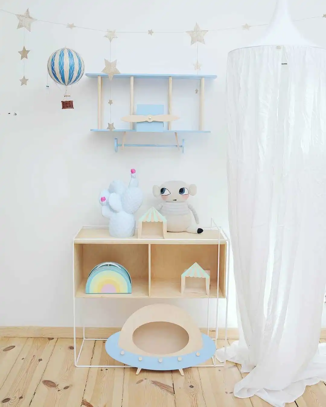 Скандинавский стиль Большой DIY самолет Комплект полок деревянный самолет Декор настенные полки биплан украшение для ребенка и детской комнаты подарок
