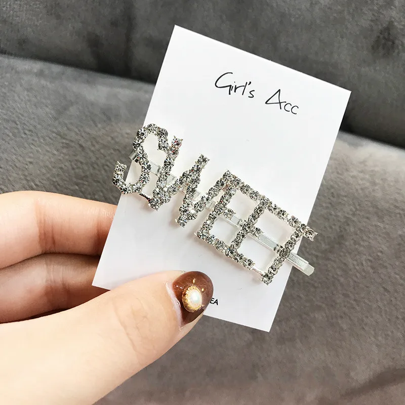 1 шт. женская заколка для волос с кристаллами блестящие заколки со стразами