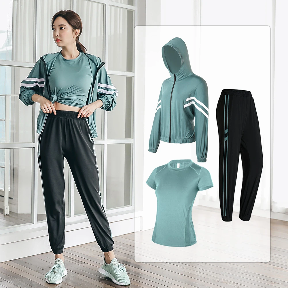 Женский комплект для йоги свободная повседневная куртка спортивный костюм