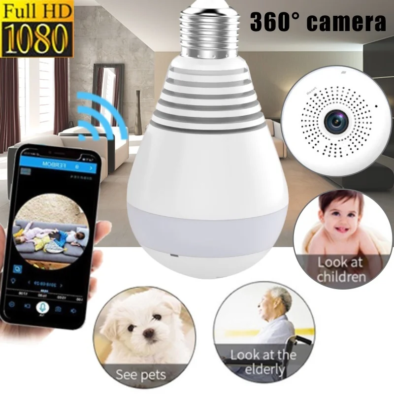 Wifi панорамная камера домашняя беспроводная безопасности ИК ночного видения Vedio