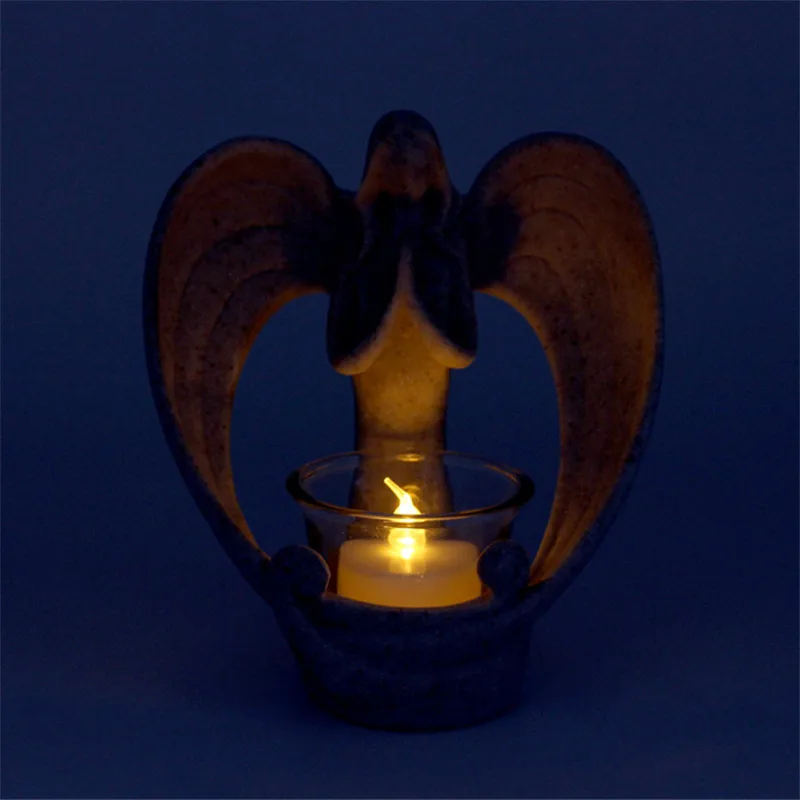 

Desert Angel Candlestick Innovative Resin Crafts for Light Decorative Gift Home Decoration K888