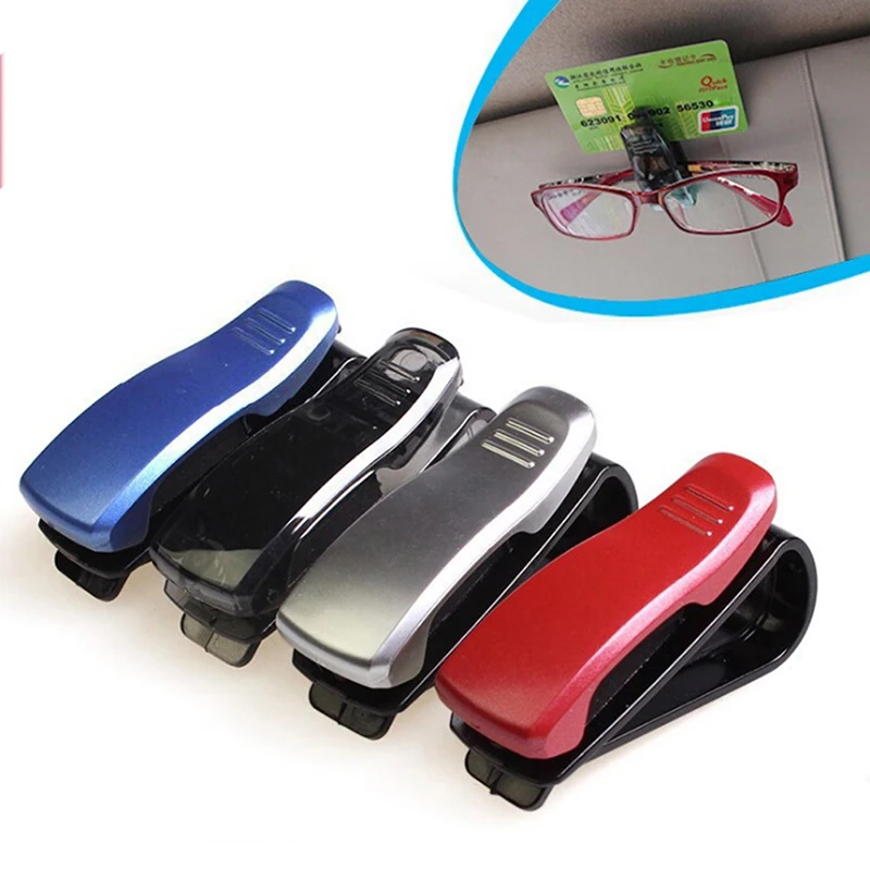 

1PCS ABS Car Auto Sun Visor Glasses Sunglasses Clip Card Ticket Holder Pen Case Box Car Universal Accessories