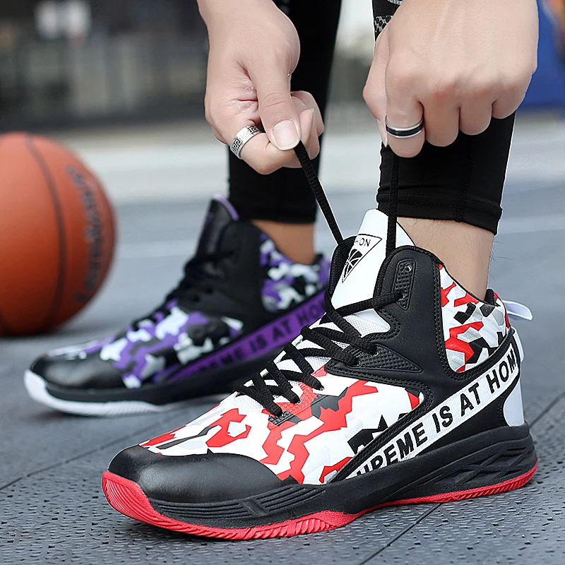 Мужская баскетбольная обувь с высоким берцем баскетбольные кроссовки для мужчин