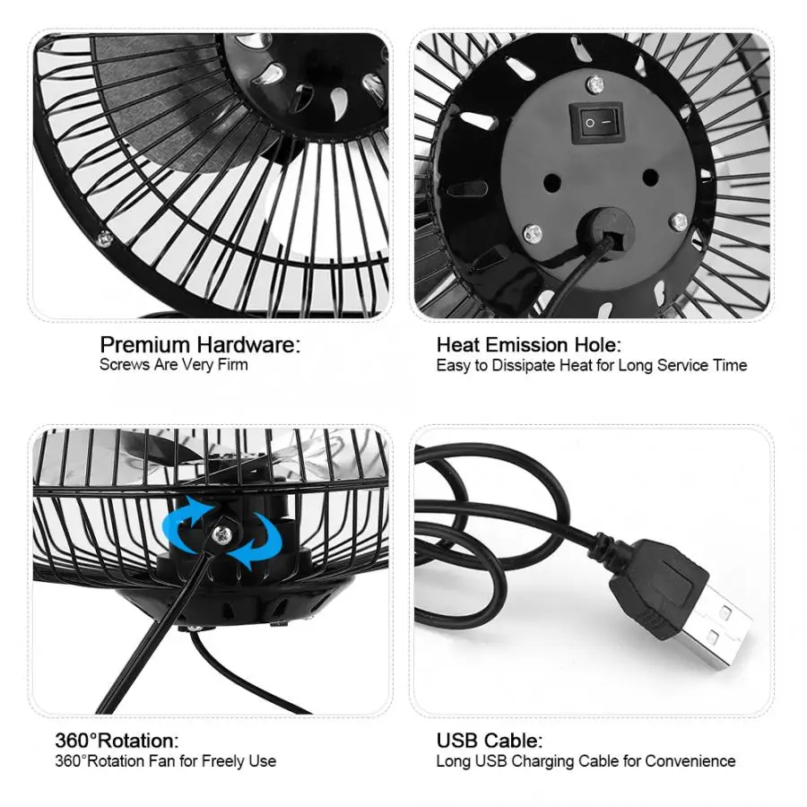USB Mini Portable Fan Solar Panel Powered for Cooling Ventilation Home Travelling Fishing Table | Бытовая техника