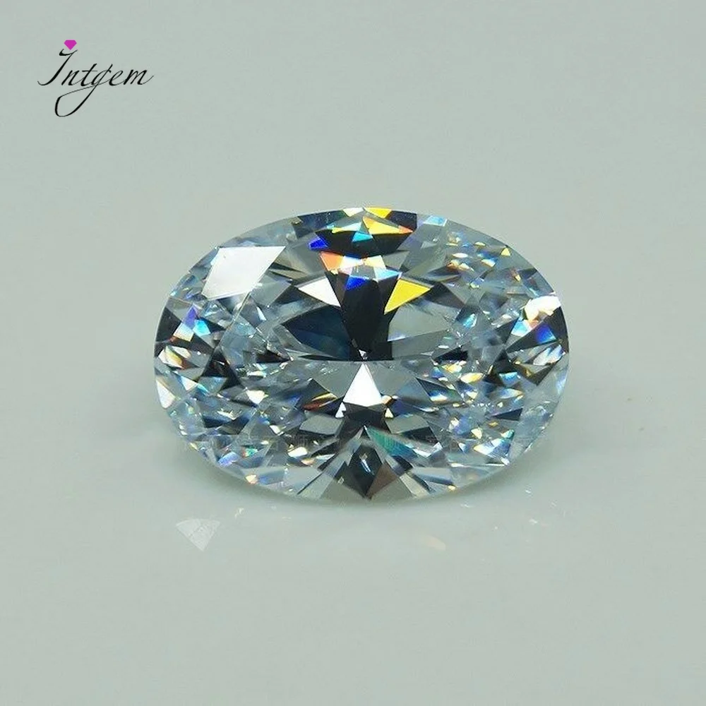 

30 CT Huge White Sapphire AAA Zircon 15 * 20MM Oval Cut Loose Gemstones Gems DIY Jewelry Stone Gifts Wholesale