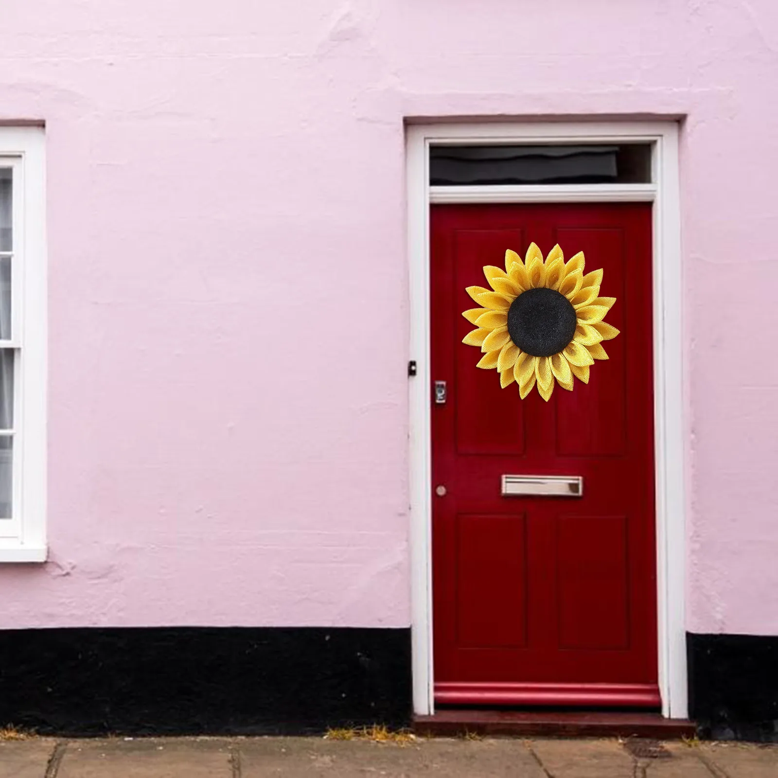 Искусственный венок украшение для двери искусственная пчела Подсолнух гирлянда