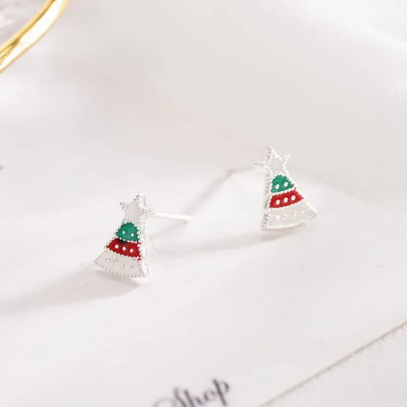Много стилей модные ювелирные изделия для девочек эмаль Рождественская елка