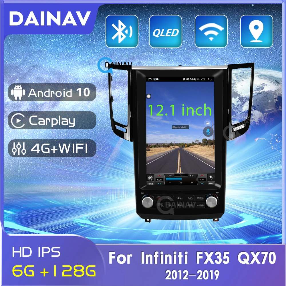 

128GB Android Car Multimedia DVD video Player For Infiniti FX35 QX70 2012 2013-2019 Car radio stereo Autoradio GPS Navigation