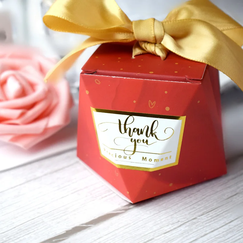 Новые высококачественные коробки для конфет из алмазной бумаги свадебные