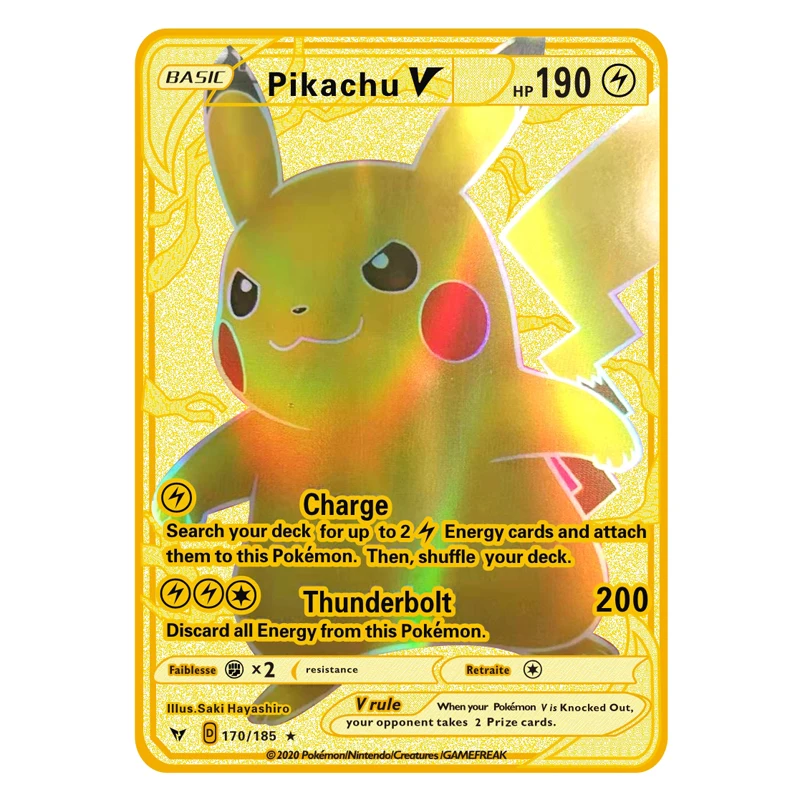 2021 Новый Покемон идентификационные карточки из металла Vmax Пикачу Venusaur Greninja