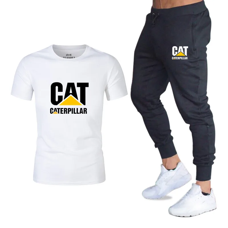 Модный брендовый Повседневный Спортивный костюм одежда для фитнеса футболка с