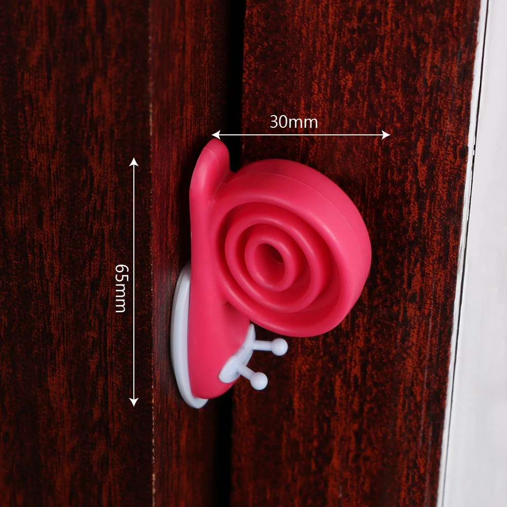

Silicone Door Stops Safety Guard Finger Protector Cute Snail Shaped Wedge Holder for Children Kids 3 piece/set