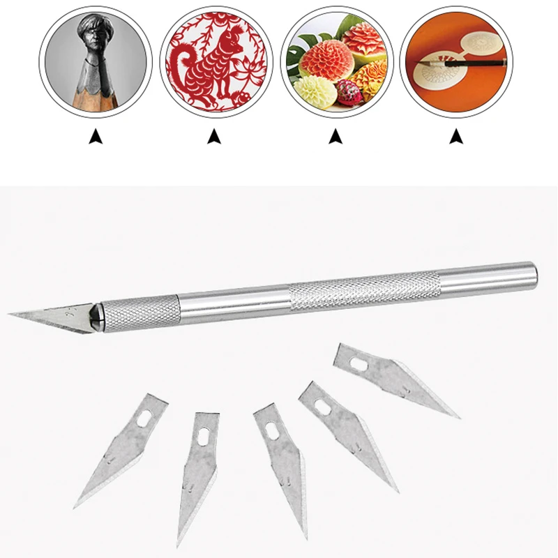 1 Набор ножей для резьбы по дереву из алюминиевого сплава резак фруктов