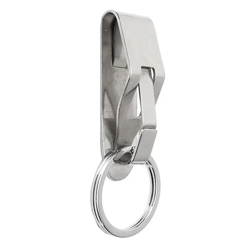 Silver Buckle Carabiner Car Keychain Belt Hook Outdoor Tool Hanger Hook Tactical Holder Bottle EDC Water Camp Carabiner