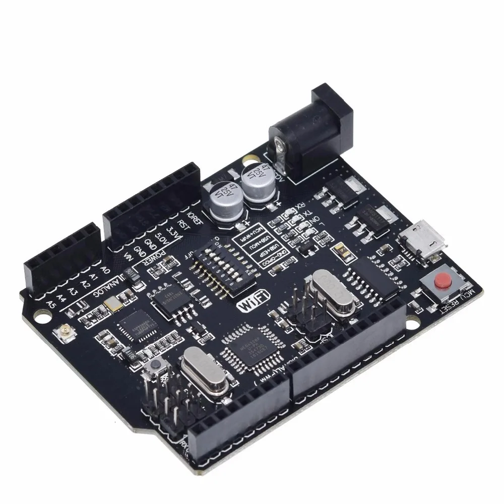 ShengYang UNO+ WiFi R3 ATmega328P+ ESP8266(32 Мб памяти) USB-TTL CH340G для Arduino Uno, NodeMCU, WeMos ESP8266 новое поступление