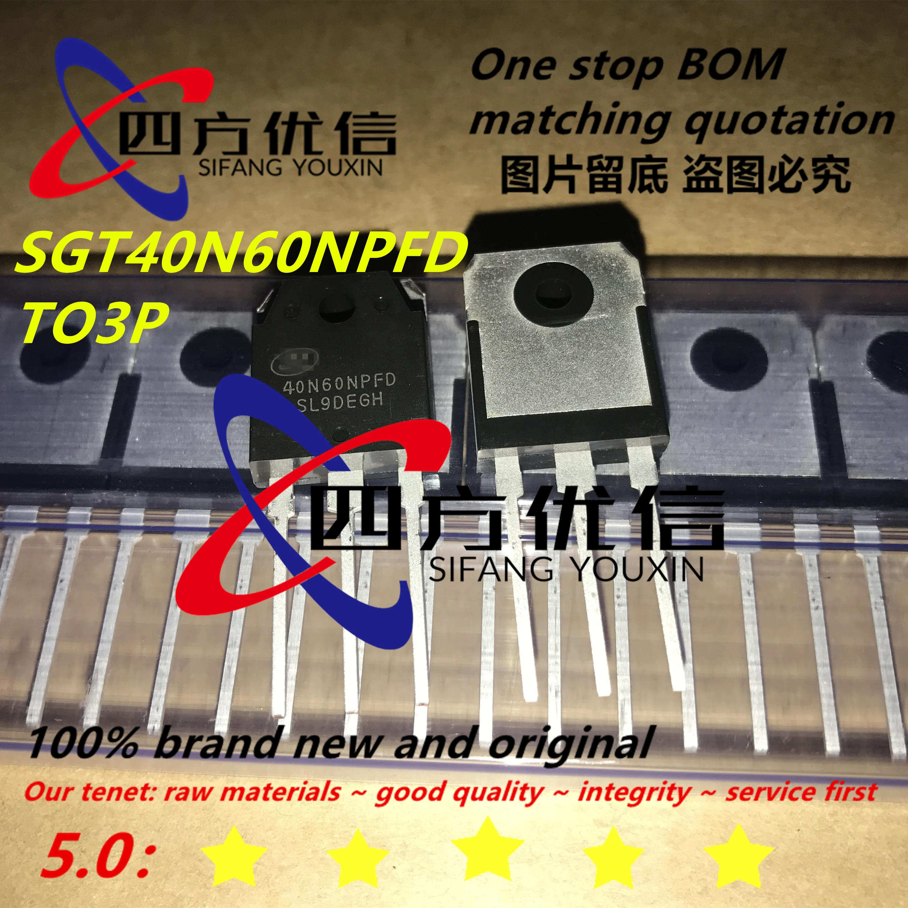 100% Новый оригинальный (10 шт.) SGT40N60NPFD 40N60NPFD 40A 600 в TO3P | Электронные компоненты и