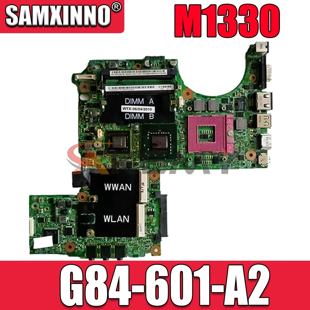 Akemy CN-0PU073 0PU073 For Dell XPS M1330 Laptop Motherboard 965PM DDR2 8600M G84-601-A2 update graphics Free CPU