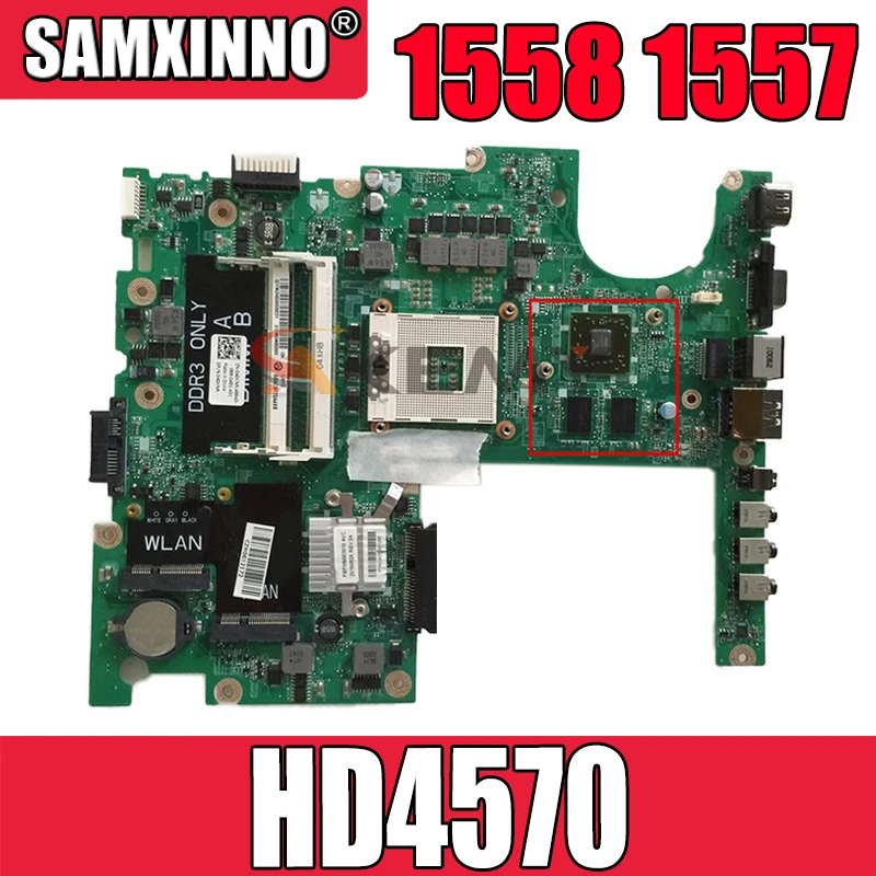 

Оригинальная материнская плата для ноутбука DELL Inspiron 1558 1557 HD4570 материнская плата CN-0TR557 0TR557 DA0FM9MB8D1 HM57 216-0728018