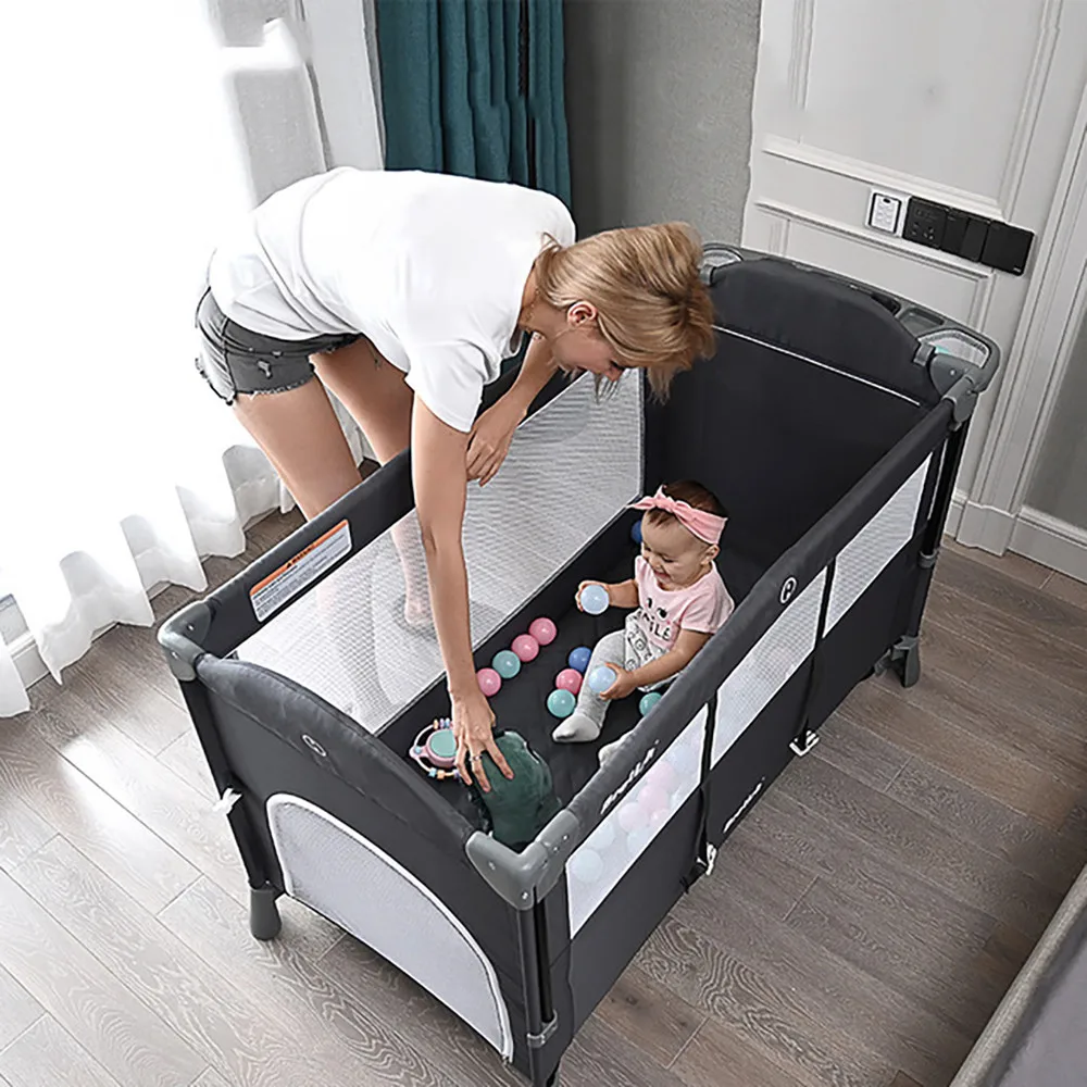 Детская кровать комбинированная большая многофункциональная стеганая для