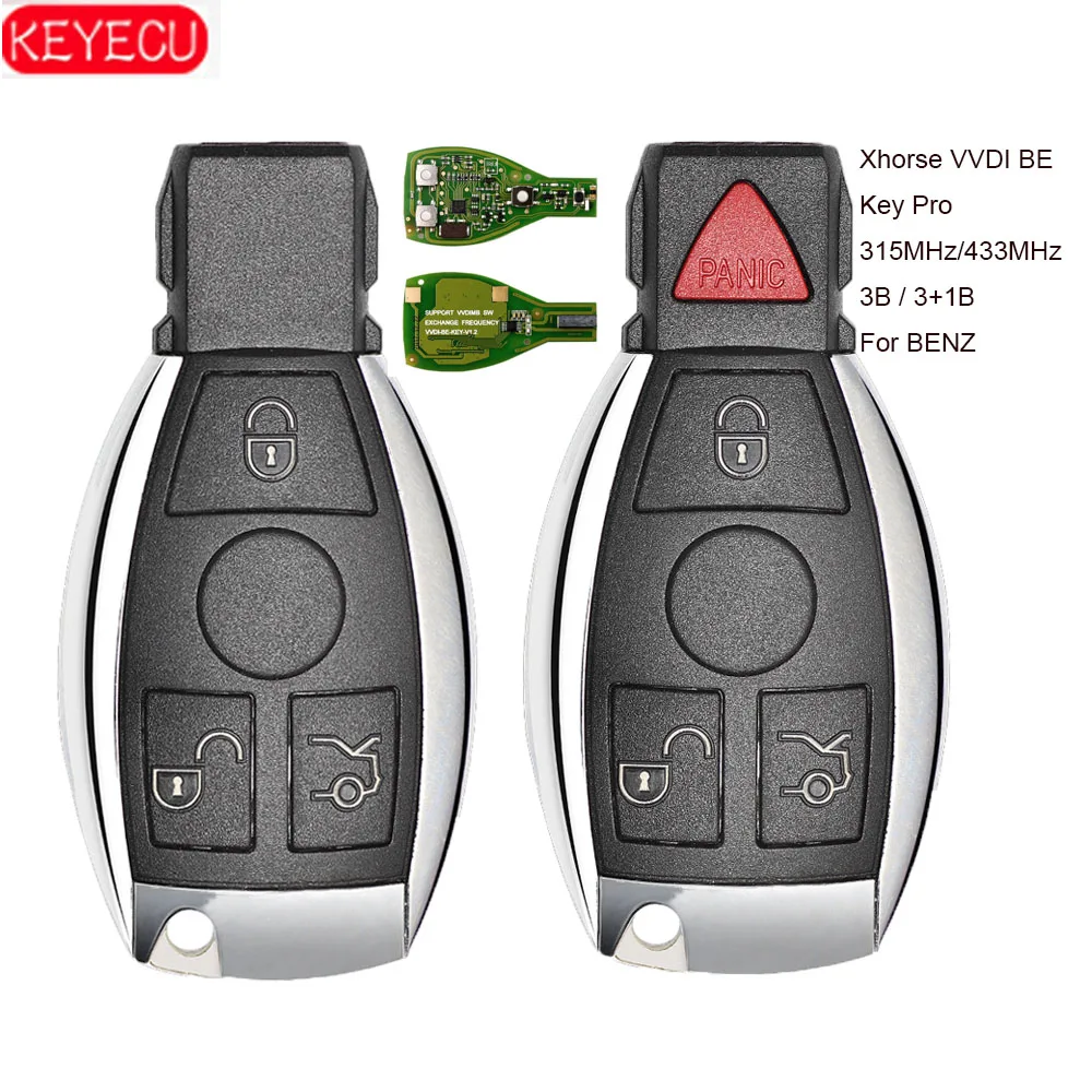 KEYECU Xhorse VVDI BE Key Pro улучшенная версия полный дистанционный ключ 3B / 3 + 1 Кнопка 315