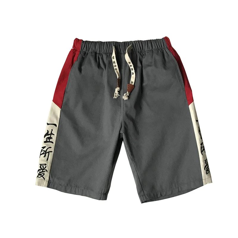 

Hip Hop Men Casual Shorts Letter Knee Length Pocket Summer Shorts Men 2021 Fashion Streetwear Loose Jogger Male Fitness Shorts