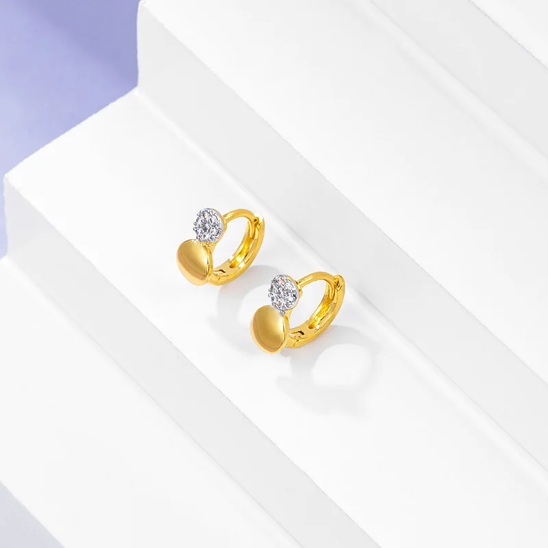 Серьги-кольца для женщин, свадебные подарки, простые милые серьги-гвоздики, модные женские серьги для годовщины