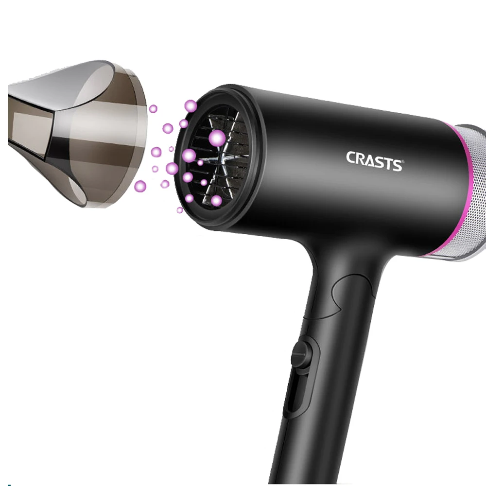 

Hydrating Negative Ion Blowdryer Cold And Hot Wind Does Not Hurt The Blower Low-radiation Folding Household Hair Dryer