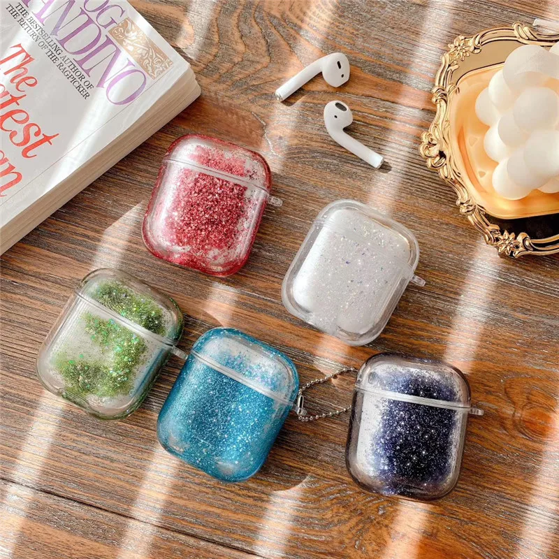 Лидер продаж Симпатичный мягкий пластиковый чехол с блестками в форме пудры