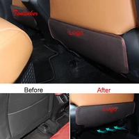 tonlinker interior car seat back anti dirty pad cover stickers for lexus ux 2019 car styling 2 pcs pu leather cover stickers