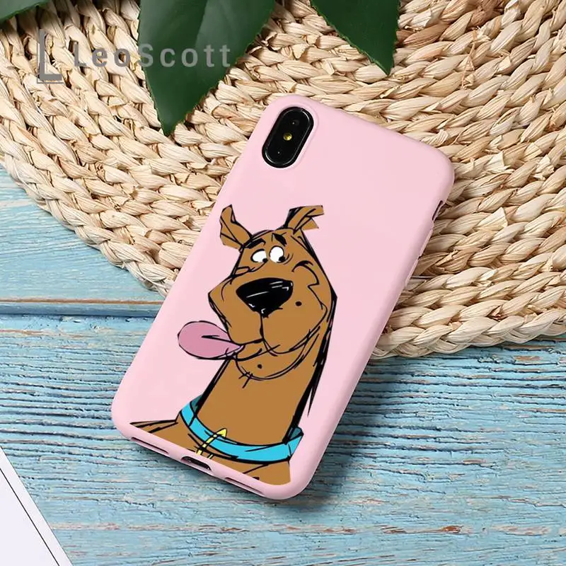 

Scooby Doo funny cartoon Phone Case Candy Color for iPhone 11 12 mini pro XS MAX 8 7 6 6S Plus X 5S SE 2020 XR