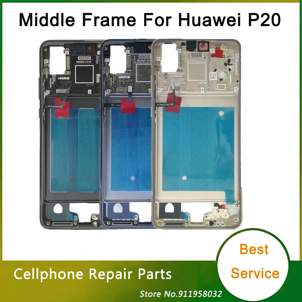 Для Huawei P20 средняя рамка Передняя крышка металлический корпус задняя пластина