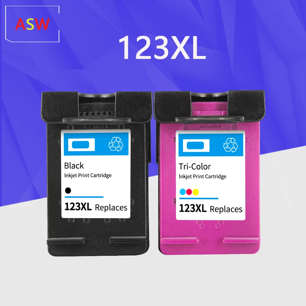 

ASW 123XL Ink Cartridge Replacement for hp 123 xl hp123 Cartridge for HP Deskjet 1110 2130 2132 2133 3630 3632 3638 4520 Printer