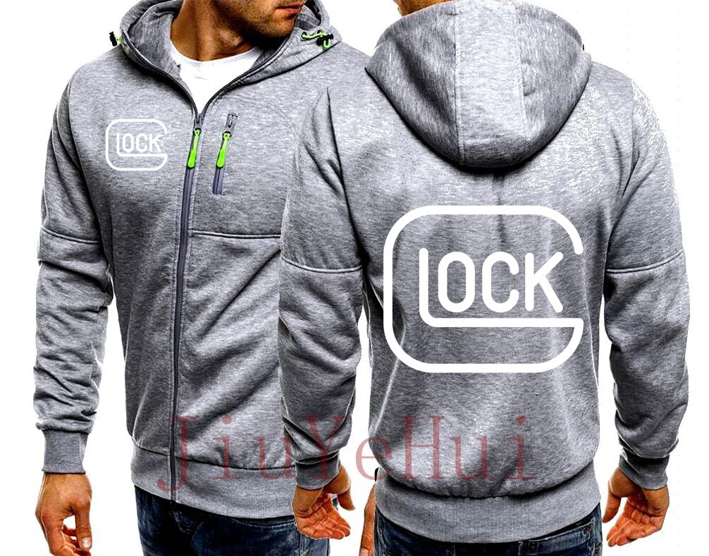 Мужская Повседневная Толстовка Glock темно-синяя модная куртка с капюшоном верхняя