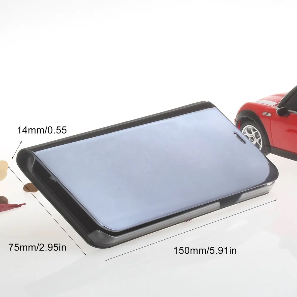 Прозрачный зеркальный смарт чехол флип с подставкой противоударный защитный для