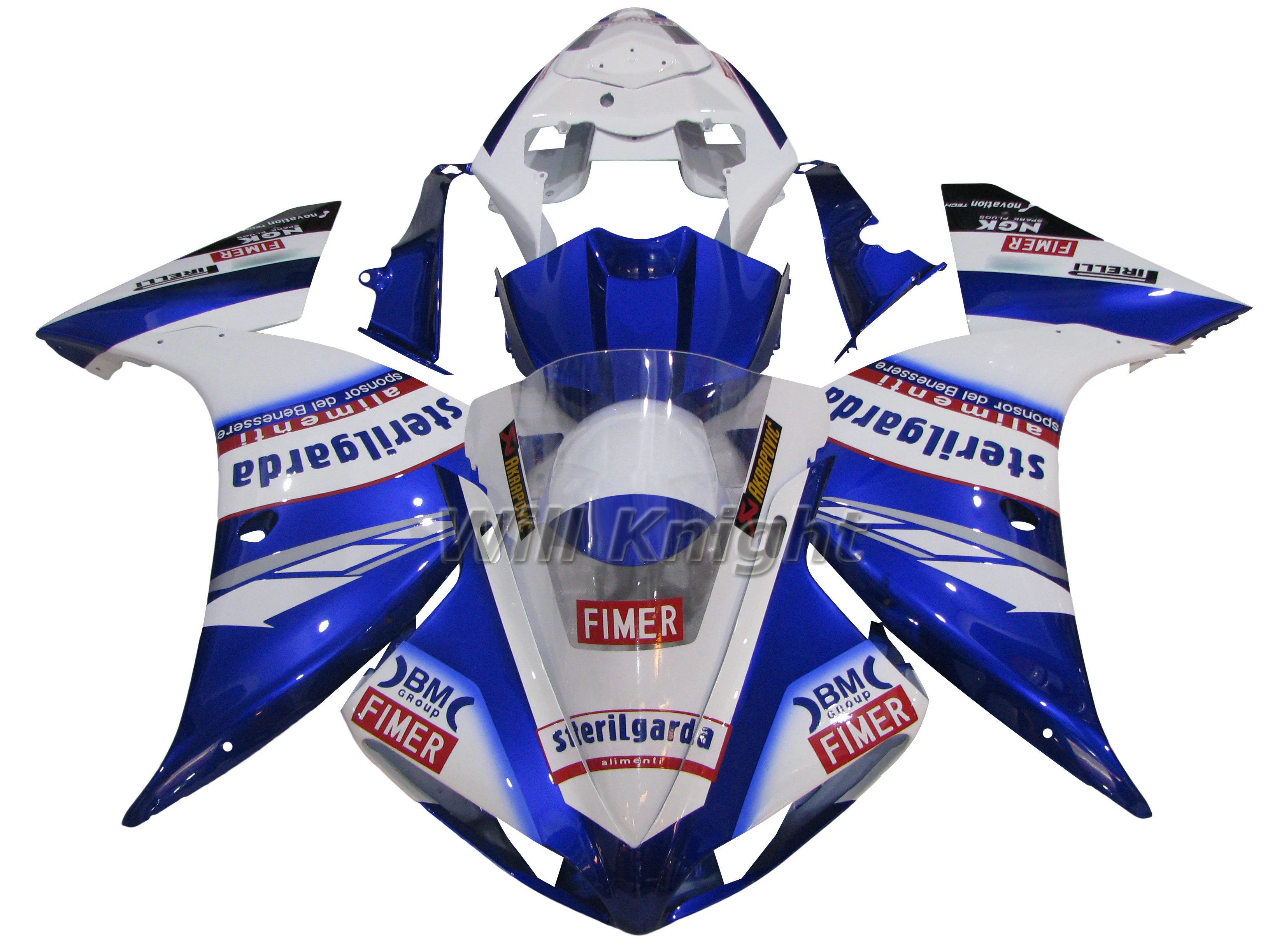 

Для 09 10 11 Hama YZF1000 YZF R1 2009-2012 2010 2011 ABS Крышка корпуса литья под давлением комплекты обтекателей синий белый