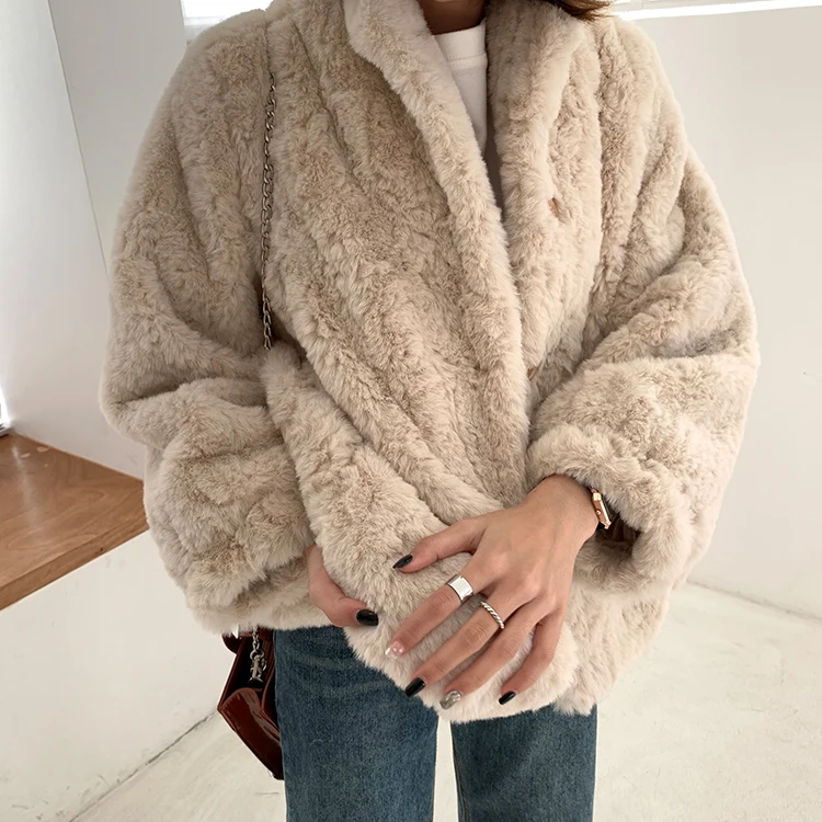 Mooirue 2019 зимние женские куртки из овечьей шерсти утепленный кардиган Harajuku