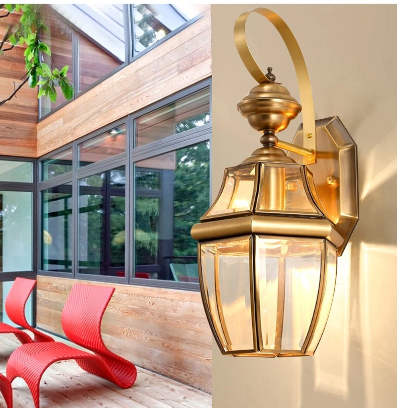 Европейская уличная настенная лампа светодиодные уличные фонари для сада виллы