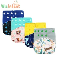 wizinfant onesize eco friendly diaper washable cloth diaper adjustable baby nappy reusable pocket diaper