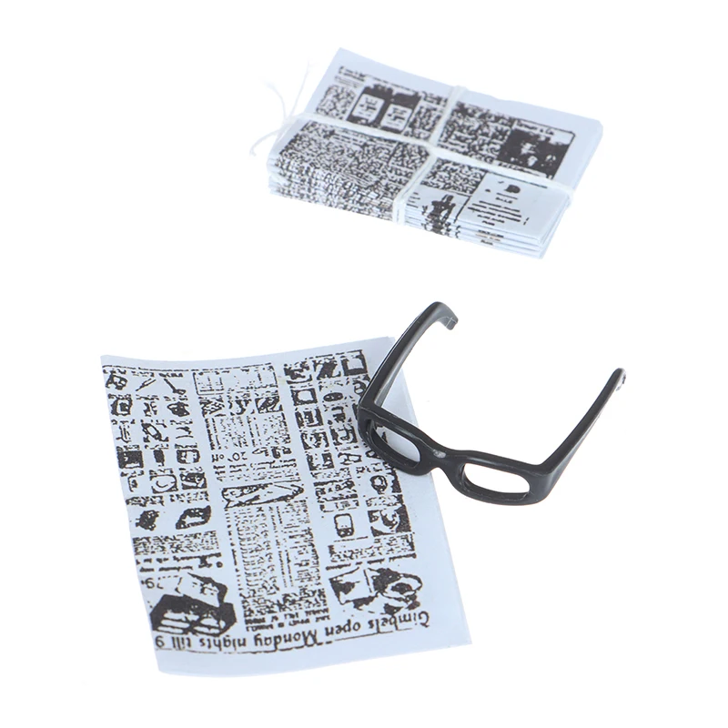 

Mini Magazines Books DIY Dollhouse Miniature 1:12 Newspaper Dollhouse Furniture Toys Magazine Model Toys Doll House Accessories