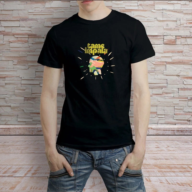 

Tame Impala Band Pop Band Album Cover Black T-Shirt Tee