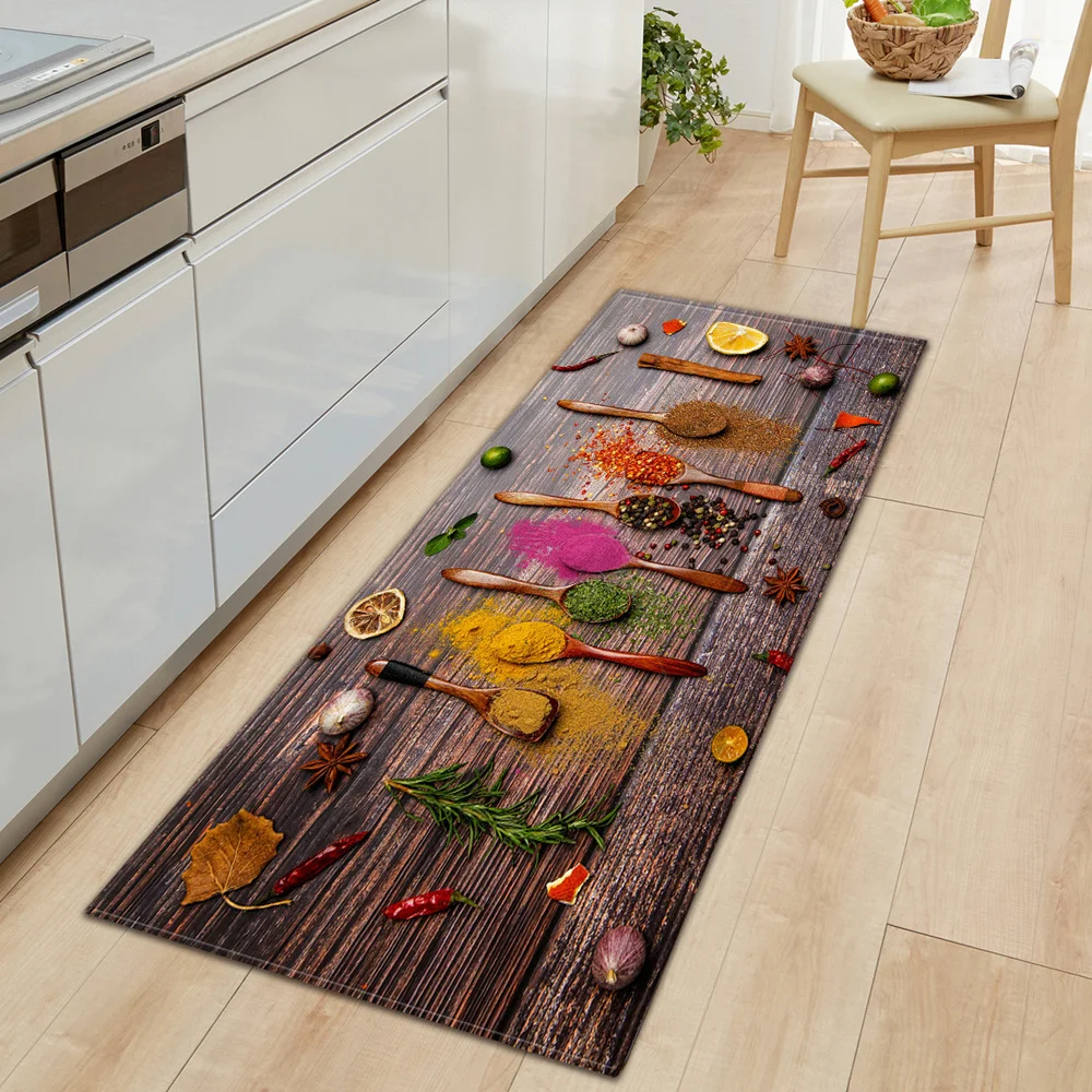 

Kitchen Mat Living Room Carpet Home Entrance Door Mat Bedroom Bedside Decorative Carpet Corridor Balcony Bathroom Non-slip Mat